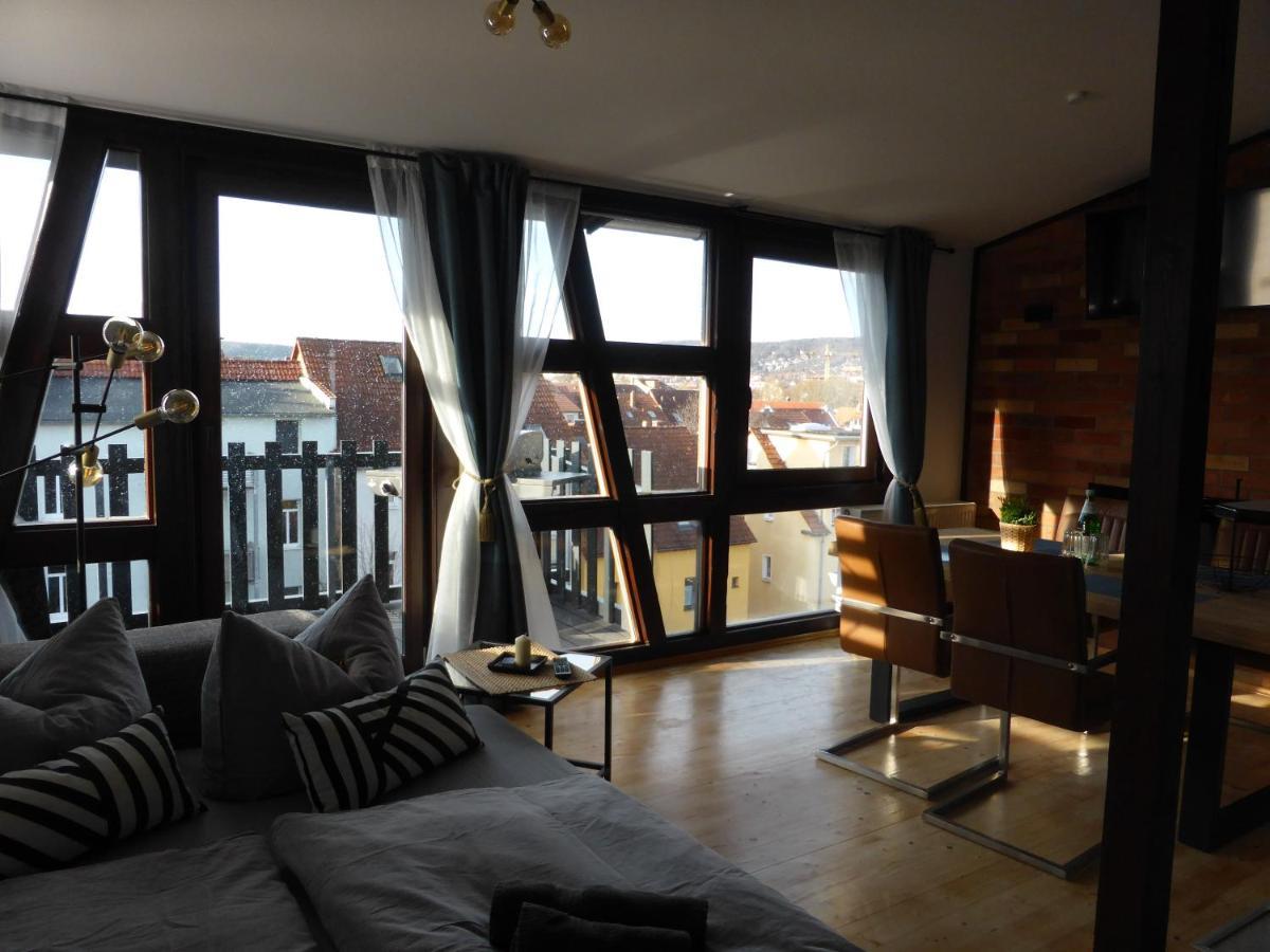 Apartment Skyline Of Jena, Luxurioes, Einzigartig, Free Wifi, Parkplatz, Klimatisiert, Zentral Kültér fotó