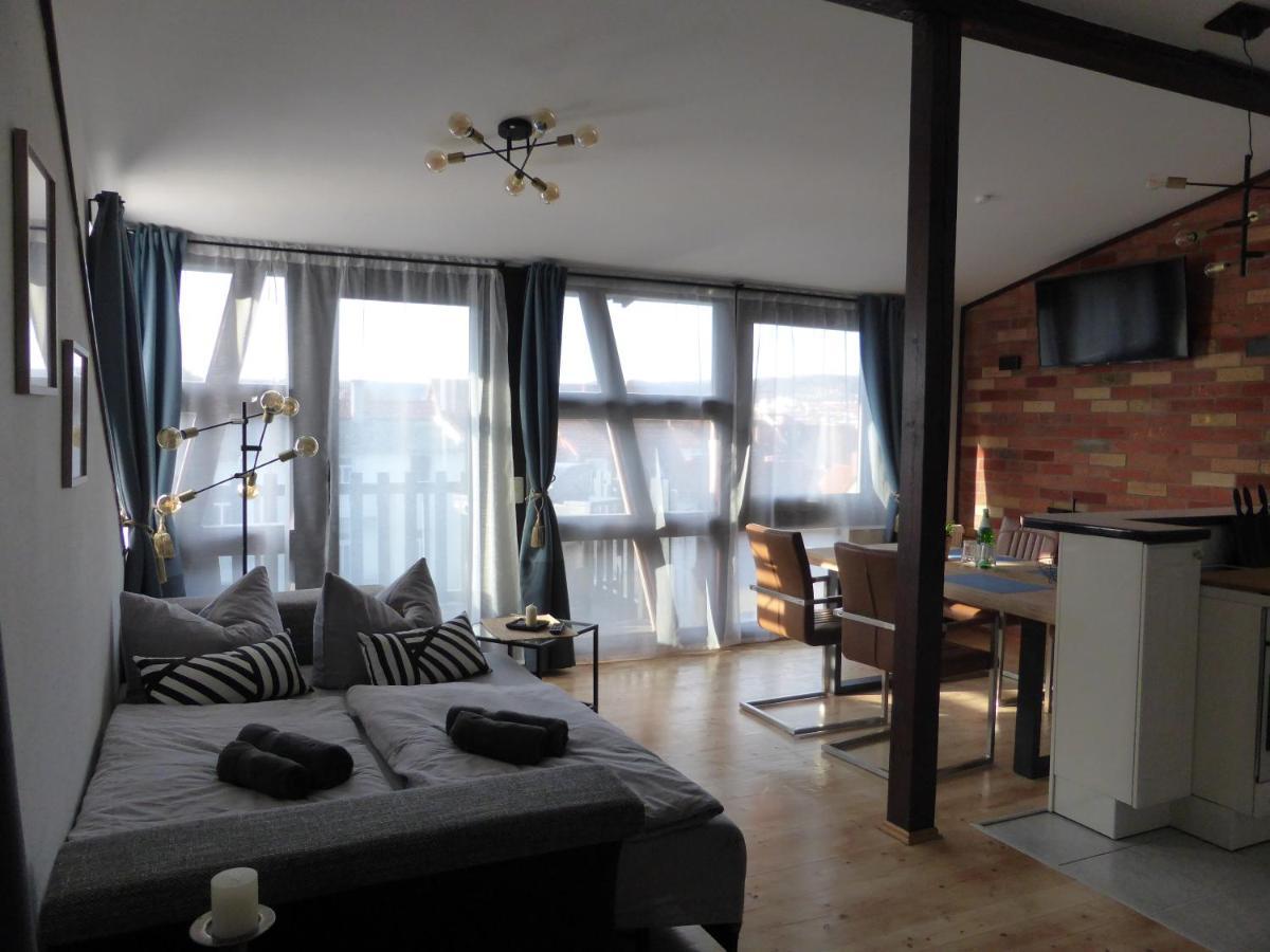 Apartment Skyline Of Jena, Luxurioes, Einzigartig, Free Wifi, Parkplatz, Klimatisiert, Zentral Kültér fotó
